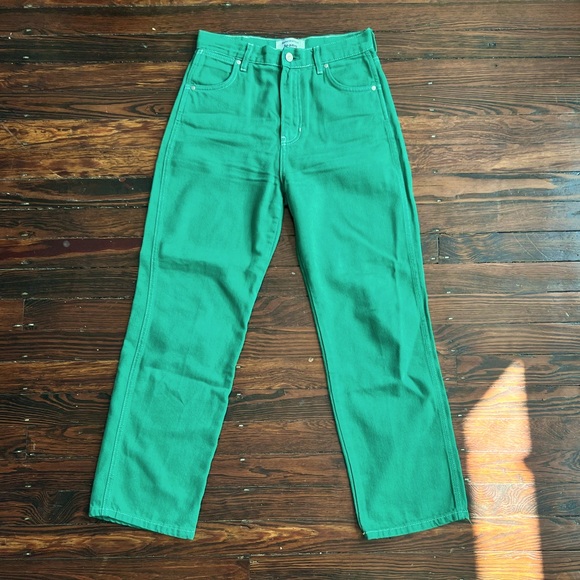 Reformation - Grass - Cowboy High Rise Straight Leg Jeans - sz 27 - Picture 4 of 6